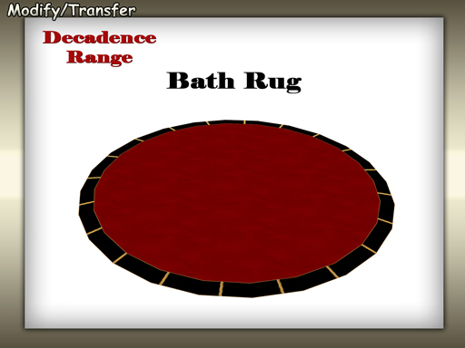 Satiated Desires: Decadence Black Rug