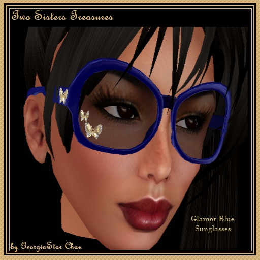 GSCGlamor Large Blue Sunglasses 