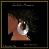 TST Silver Hoop Large Earrings