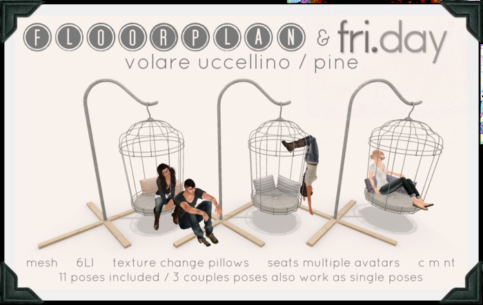 floorplan. & fri.day / volare uccellino / pine [ boxed ]