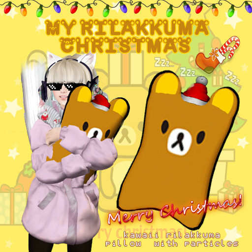.:Pinku*Pantsu:.My Christmas Rilakkuma Pillow ;D