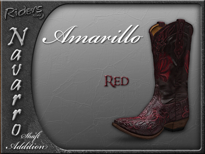 Riders Navarro Shaft Boots Add-On (Amarello/Red)