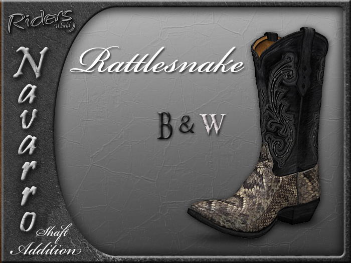Riders Navarro Shaft Boots Add-On (Rattlesnake/Nattural])
