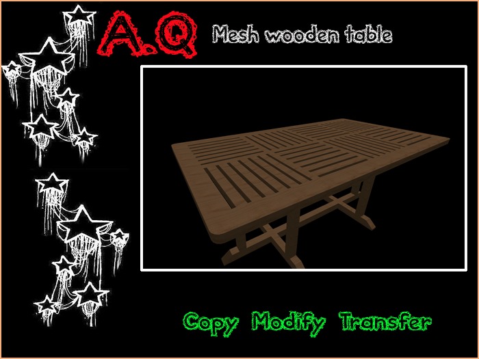 ..:A.Q:..wooden table
