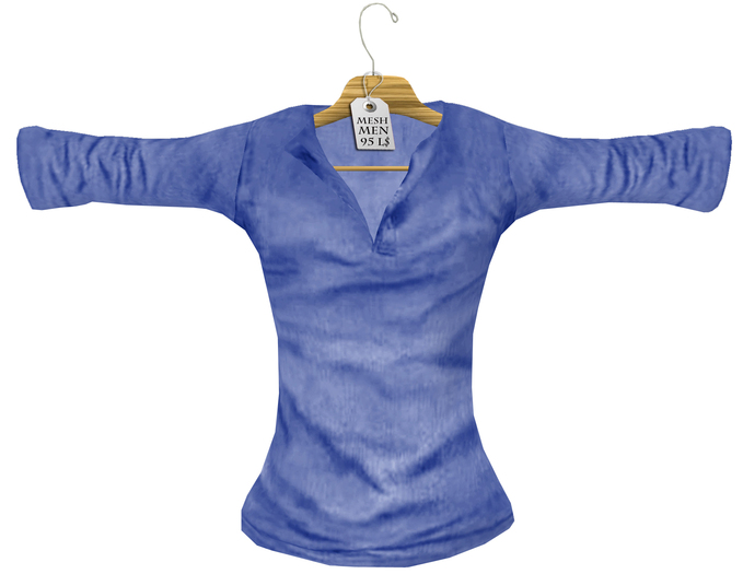 Mesh Shirt Simple shirt Blue