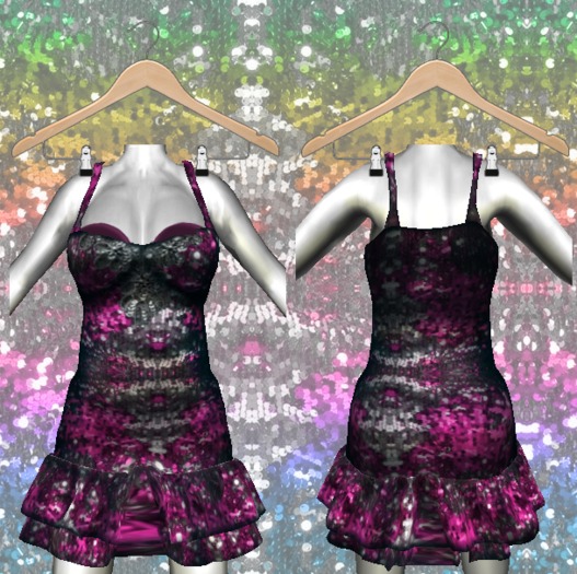 .::ROM::. Sequin Party Dress - Pink