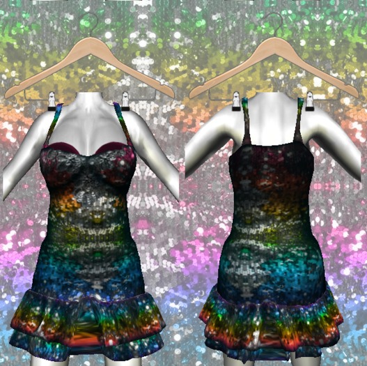 .::ROM::. Sequin Party Dress - Rainbow