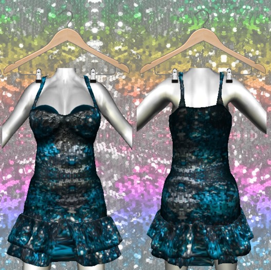 .::ROM::. Sequin Party Dress - Blue