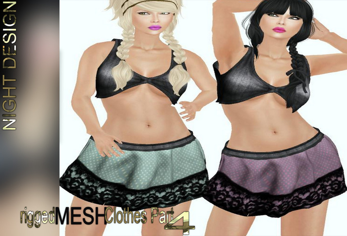 [demo] night's full perm rigged mesh clothes part 4