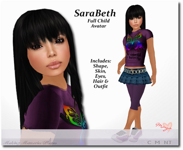 SaraBeth Full Child Avatar