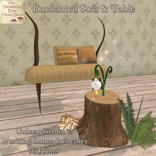 *The Strawberry Box* Enchanted Sofa Set