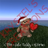 CTB4 Merry Christmas I Miss You Hugs Red Rose Teddy Bear (Rezz Me)