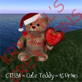 CTB3A Merry Christmas I Love You Red Rose Teddy Bear (Rezz Me)