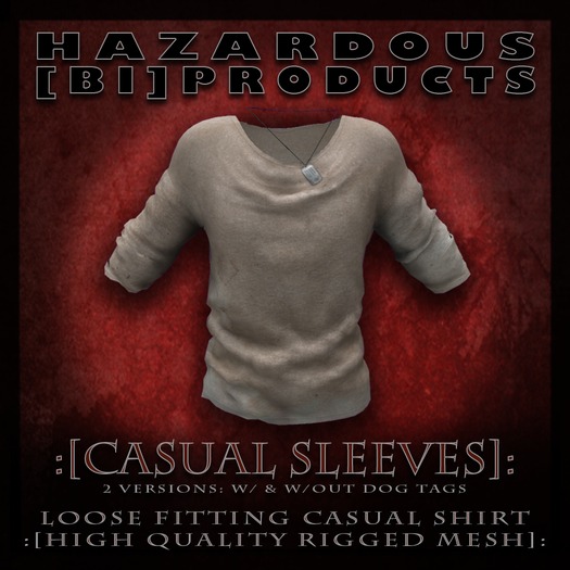 :[HBP]: Men's CASUAL LONG SLEEVES - Dirty [High Quality Rigged Mesh]