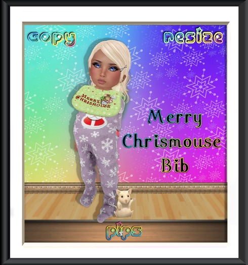 {PiP} Merry Chirsmouse Bib