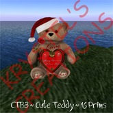 CTB3 Merry Christmas I Love You Red Rose Teddy Bear (Rezz Me)
