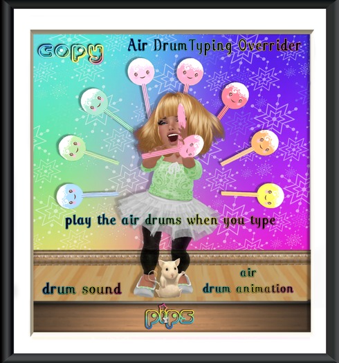 {PiP} Typing Animated Drum Stick Set Yellow