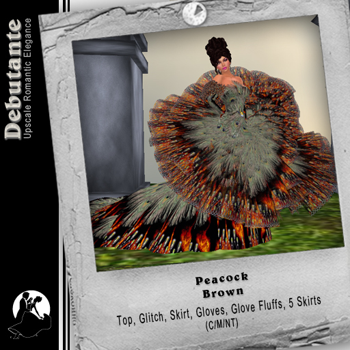 *Deb* Peacock Gown Brown