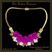 Elegant Necklace Made Of Mauve Crystal Drops main image 1