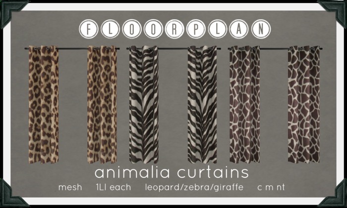 floorplan. animalia curtains [ boxed ]