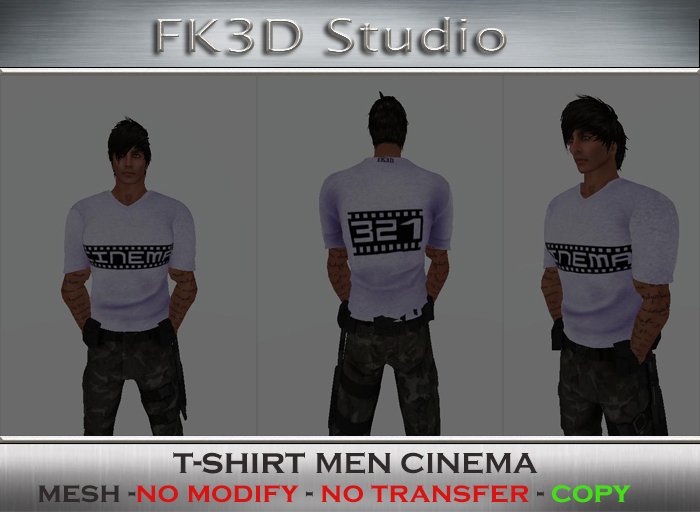 FK3D T-SHIRT MEN CINEMA