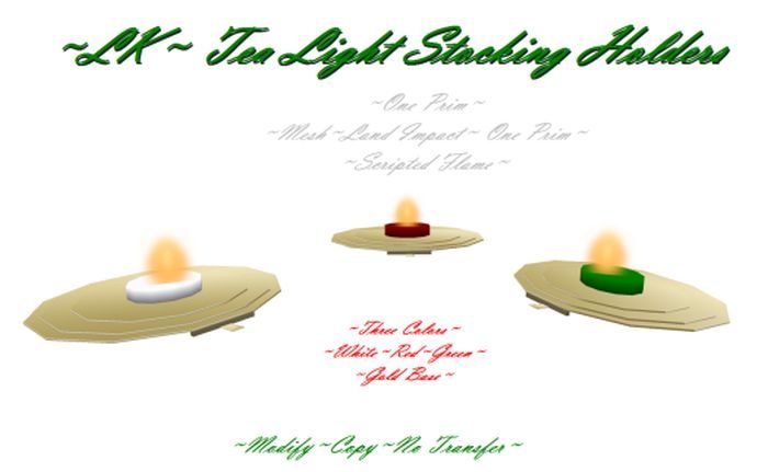 ~LK~ Tea Light Candle Stocking Holders v1 (Boxed)