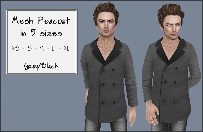 Bella's Lullaby/Mens Peacoat - Gray/Black