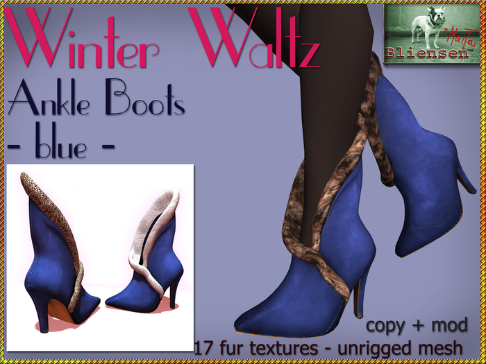 Bliensen + MaiTai - Winter Waltz - Ankle Boots - Blue