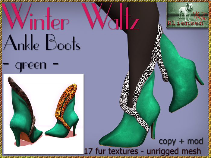 Bliensen + MaiTai - Winter Waltz - Ankle Boots - Green