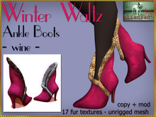 Bliensen + MaiTai - Winter Waltz - Ankle Boots - Wine