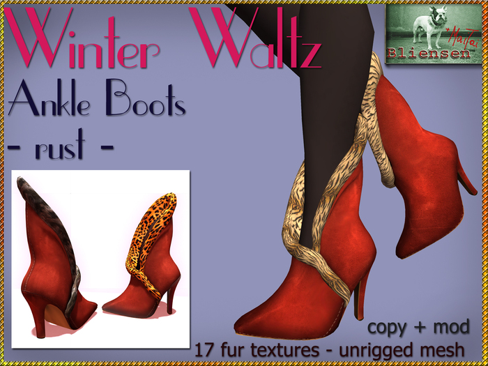 Bliensen + MaiTai - Winter Waltz - Ankle Boots - Rust
