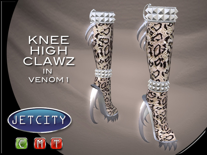 JETCITY BOOTS > Knee High Clawz - Venom 1