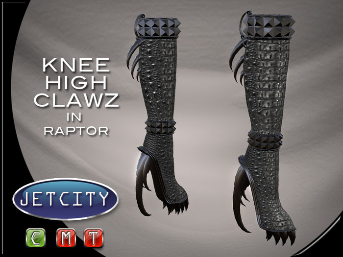JETCITY BOOTS > Knee High Clawz - Raptor