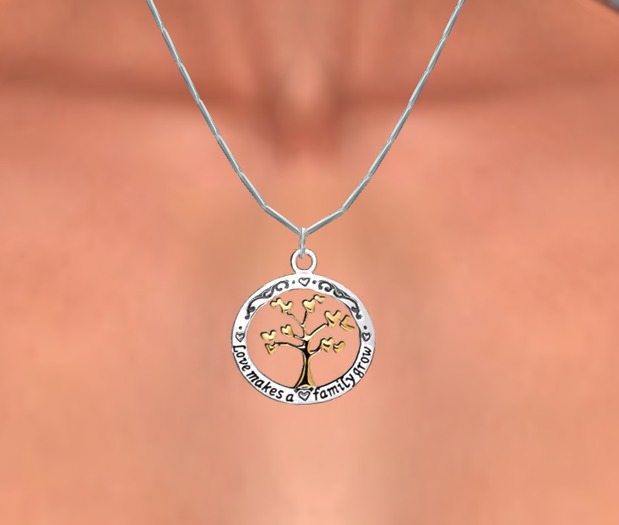 Love makes a family grow Necklace
