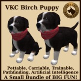 VKC Birch Puppy (Mixed Breed) - Artificially Intelligent (AI) Pathfinding Trainable Dog - No Food Required - VKC Dogs