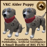 VKC Alder Puppy (Mixed Breed) - Artificially Intelligent (AI) Pathfinding Trainable Dog - No Food Required