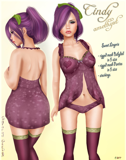 *{ SeVered GarDeN }* CINDY - amethyst