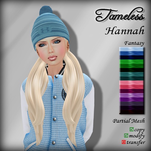 *NEW RELEASE* Tameless Hair Hannah (MESH) - Fantasy