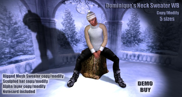 MESH DEMO Dominique's Neck Sweater WB