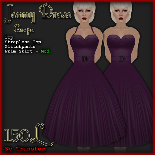 [ Demure ] Jenny Dress - Grape