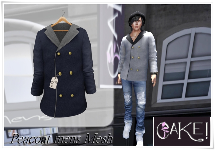 [[>CaKe!!<]] Peacoat mens-Mesh-Navy