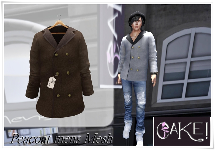 [[>CaKe!!<]] Peacoat mens-Mesh-Brown