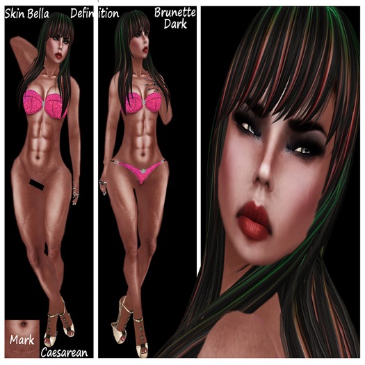 Demo Skin Bella Brunette Dark