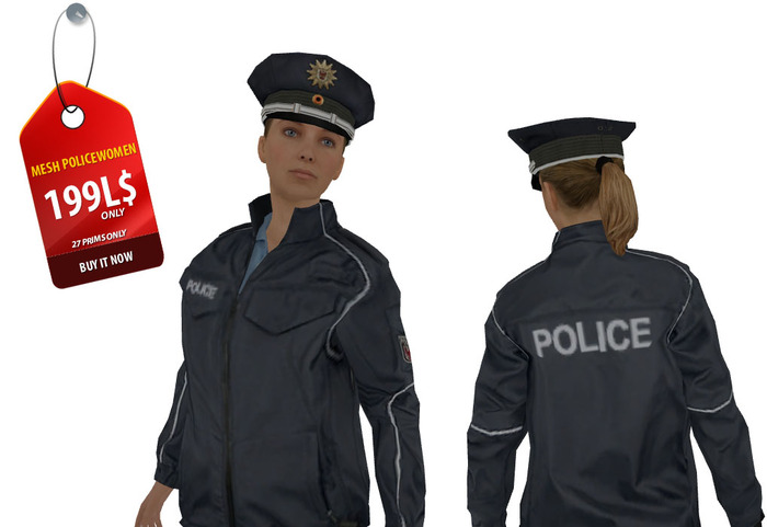 MESH POLICE WOMAN DUMMY