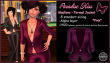 {Paradise Kiss} Madlen-Formal Jacket-Pink-Rigged Mesh
