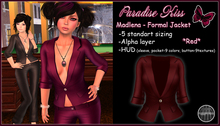 {Paradise Kiss} Madlen-Formal Jacket-Red-Rigged Mesh