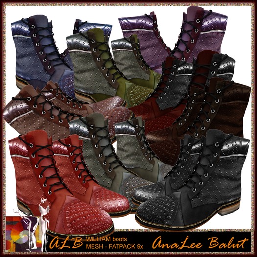 ALB WILLIAM leather boots DEMO by AnaLee Balut - ALB DREAM FASHION