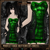 [Mesh] =^.^= Curious Kitties - Pooflet Rage Butterflies Dress - Green