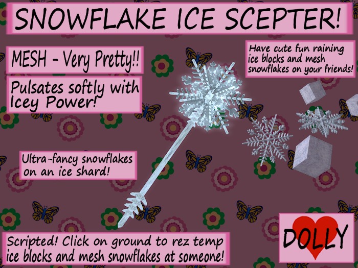 Dolly Luv Snowflake Ice Scepter
