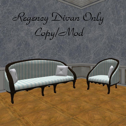 Regency Divan ~Sky Stripe~